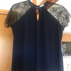 Blue Lace Blouse